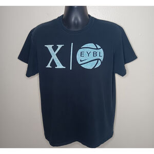 2021 Nike EYBL Basketball Adult Large T-shirt 10th Anniversary Black